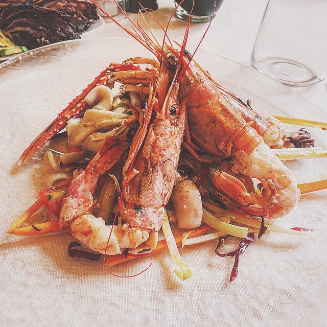 My favorite spring-y dish: shrimps salad  #shrimp #shrimps #salad #saladlover