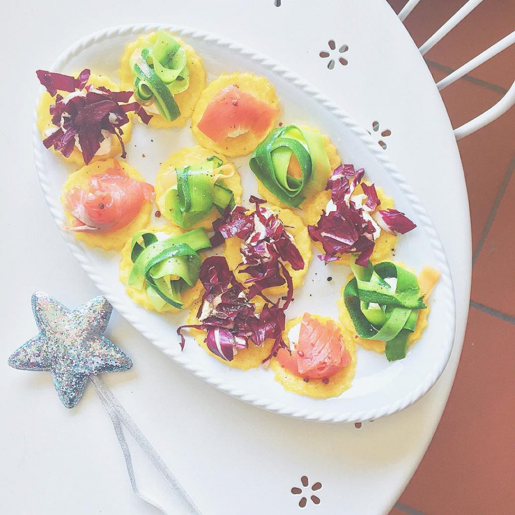 Starting the #newyear2016 with #veg and #salmon canapè #capodanno2016 #veggie #vegetarian #vegano