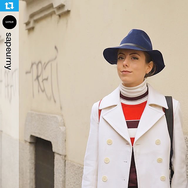 #Repost @sapeurny! Thanks for this beautiful shot ❤️ ・・・ #MFW #MilanFashionWeek #Milan #Milano #Italia #Italy #Style #StreetStyle #Fashion #StreetFashion #Sapeur