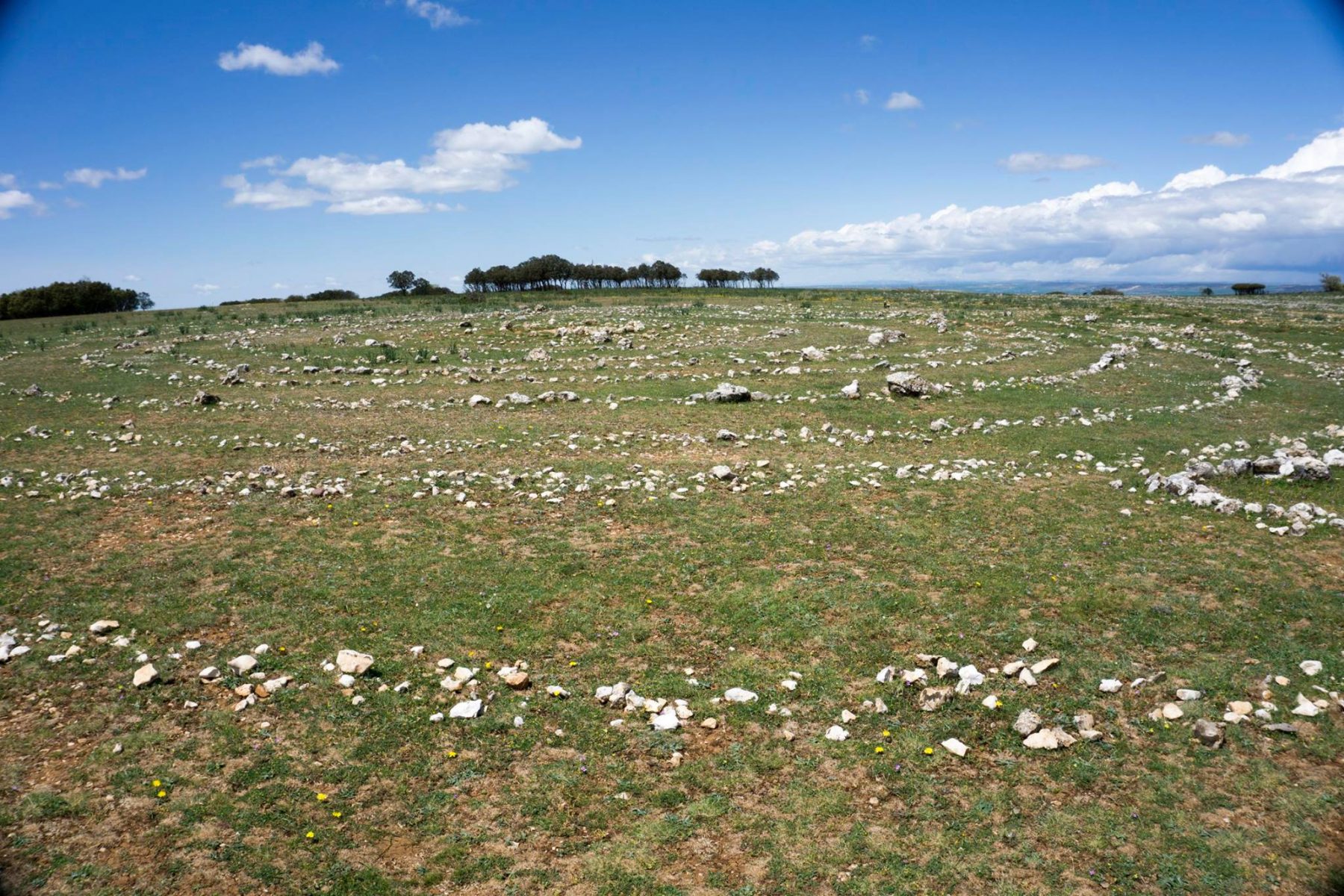 spirale di massi cammino di santiago