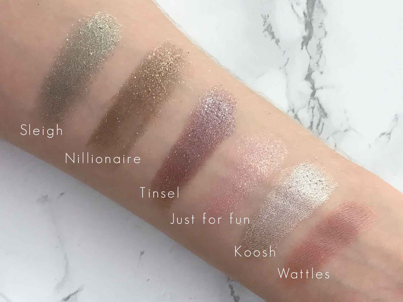 Colourpop ordine swatches