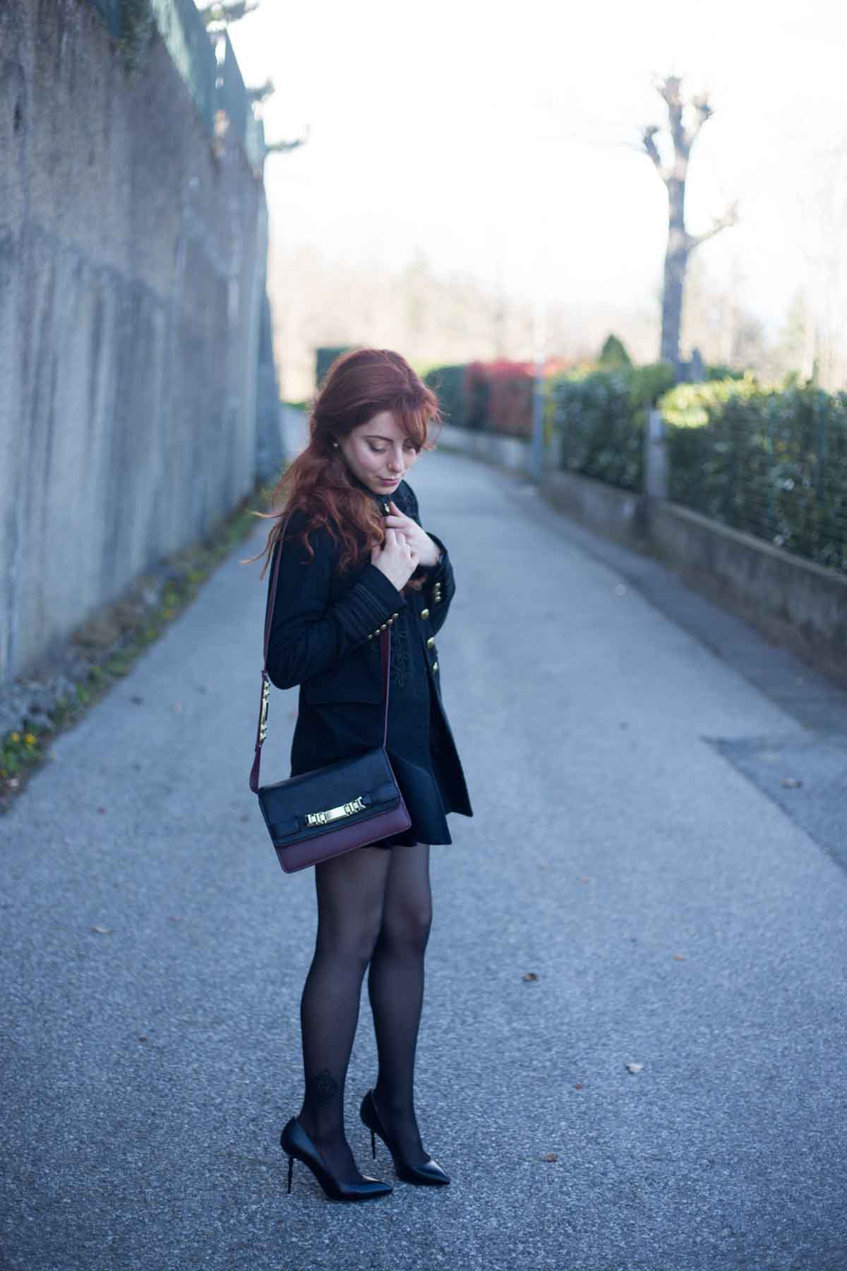 Outfit giacca militare