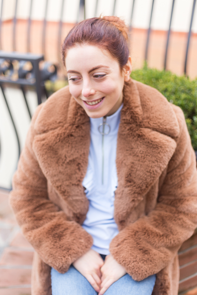 teddy bear coat zara