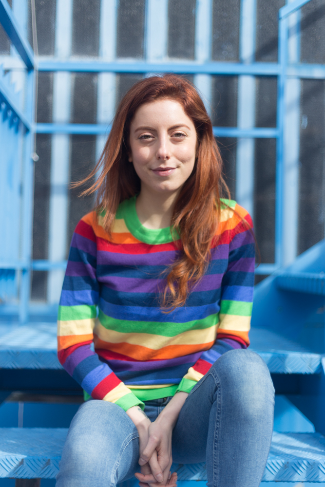 Maglione arcobaleno