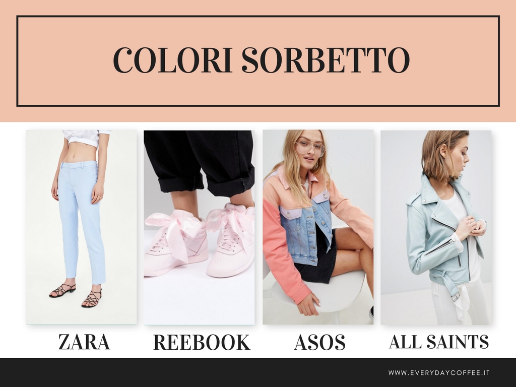 tendenze moda primavera estate 2018 colori sorbetto