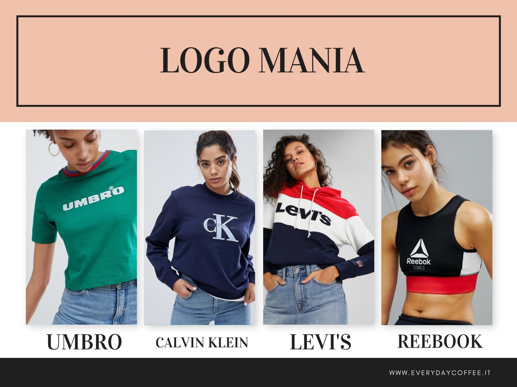 tendenza moda primavera estate 2018 logo mania