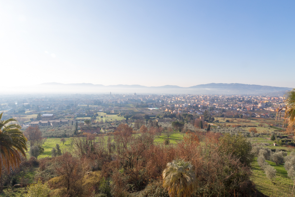 ville sbertoli pistoia panorama città