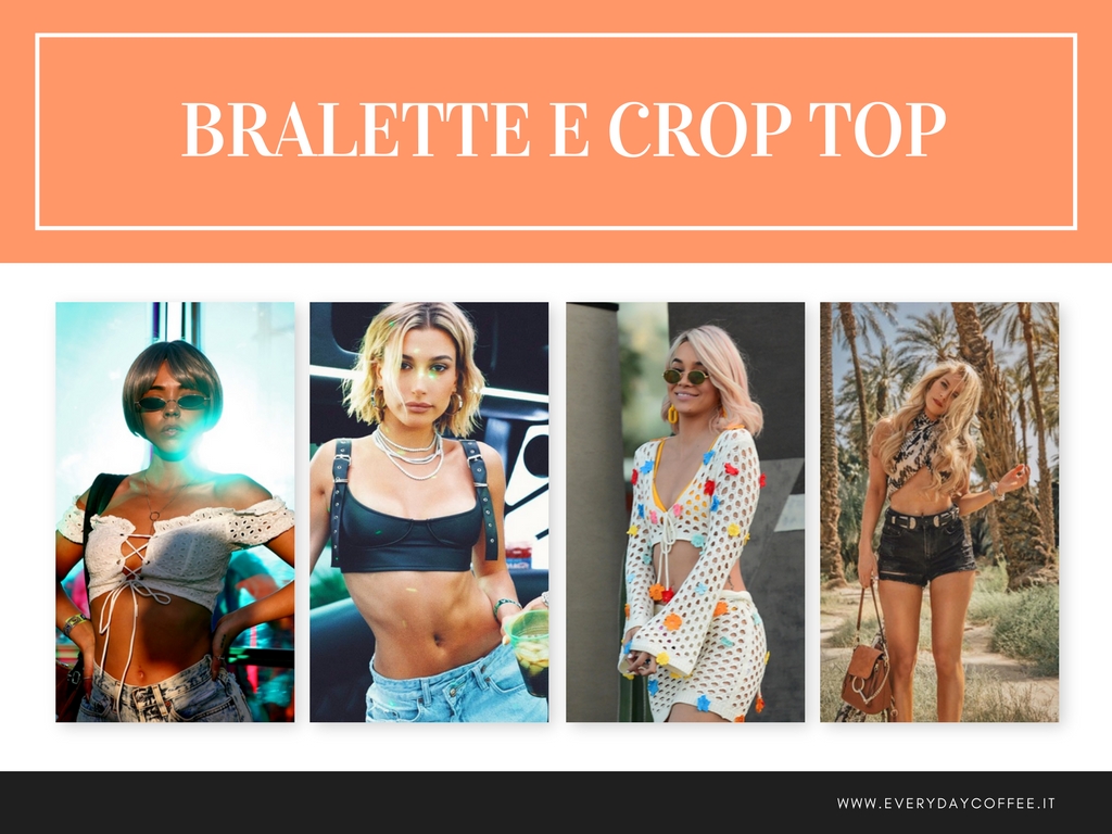 Coachella 2018 bralette e crop top