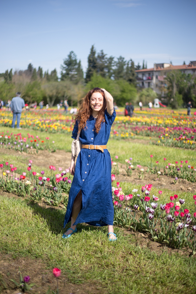 vestito blu jeans zara outfit