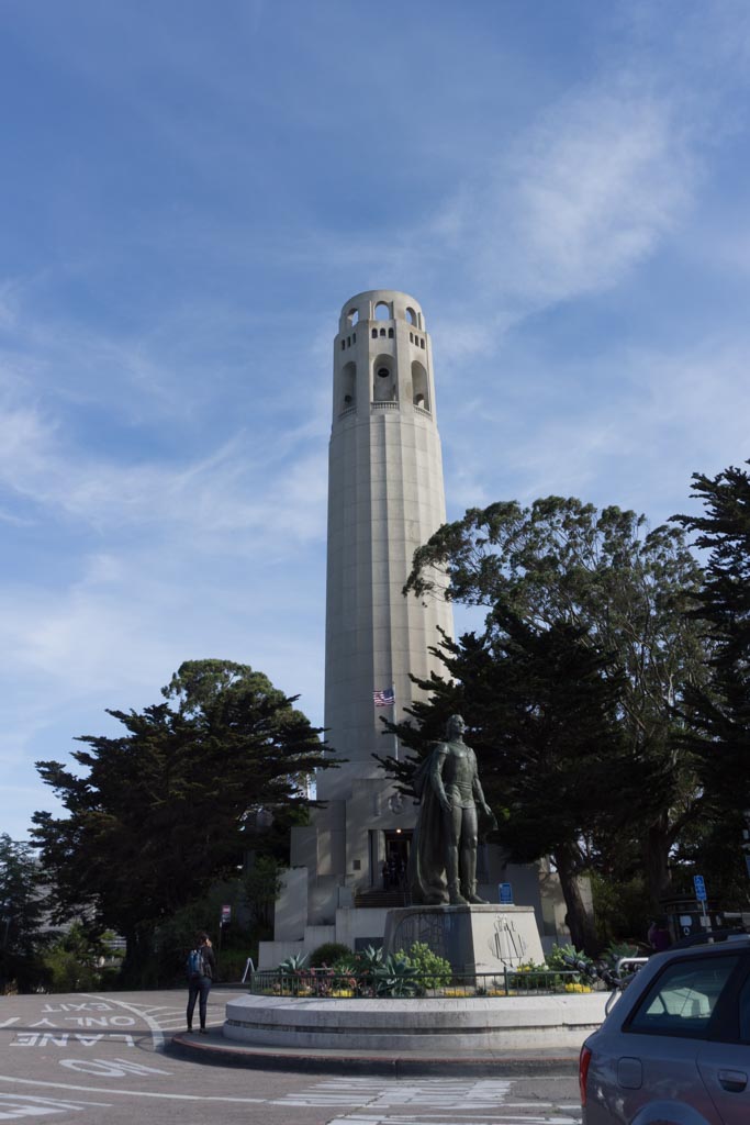 foto grandangolare coit tower