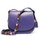 Ultra violet Coach saddle bag
