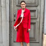 Olivia Palermo outfit completo rosso