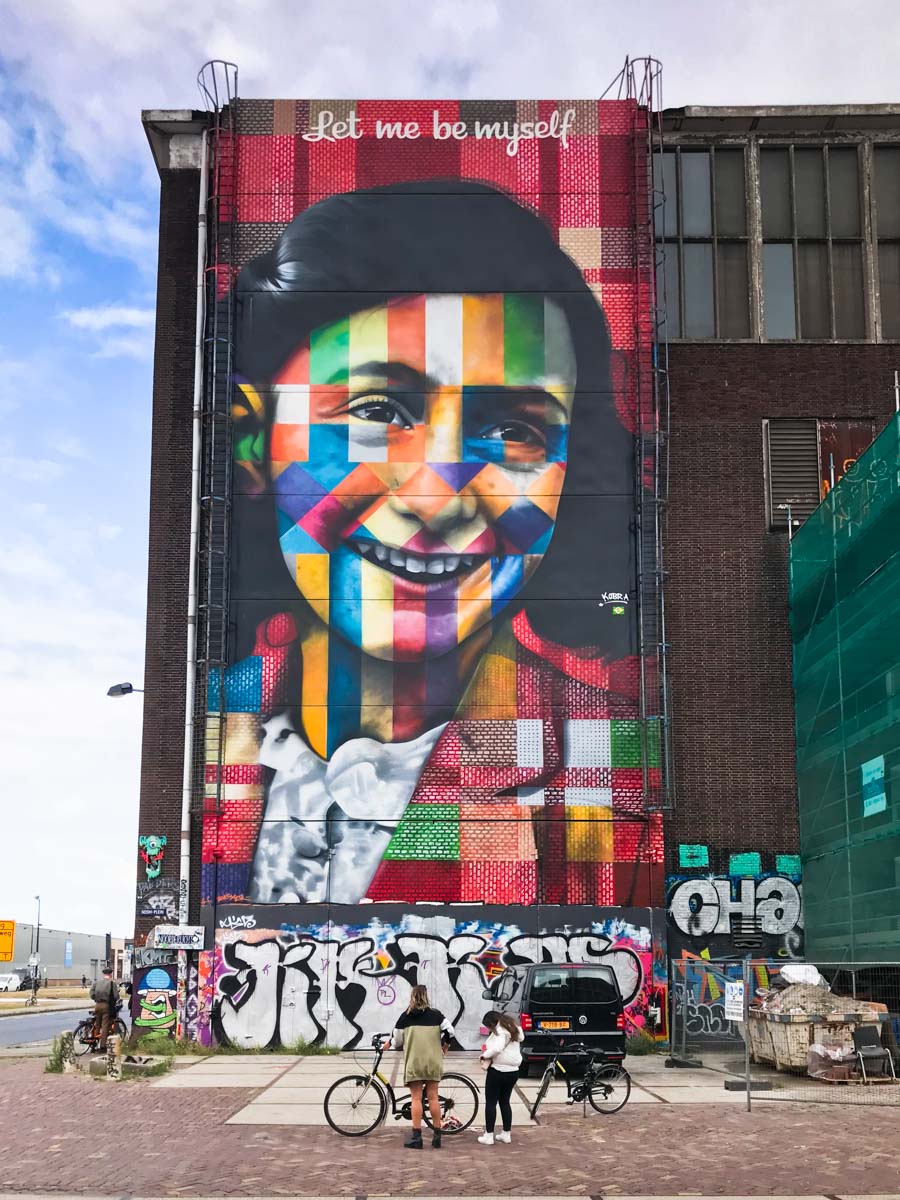 AMSTERDAM murales anna Frank NDSM WARF