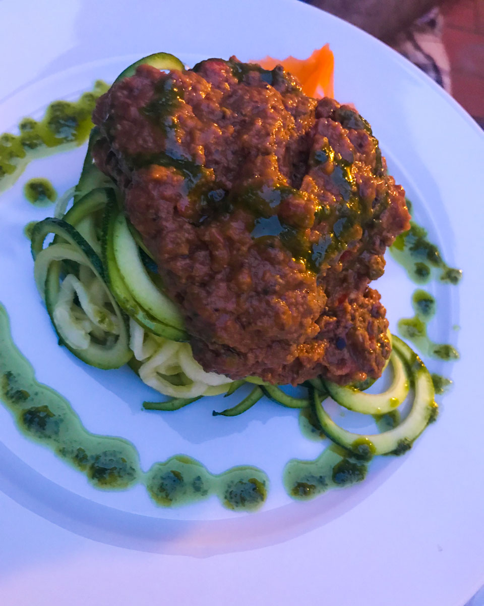 ristorante yop spaghetti di zucchine
