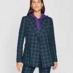 stradivarius blazer quadri