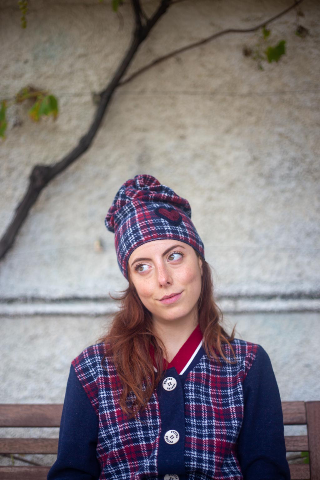 cappellino tartan pepita