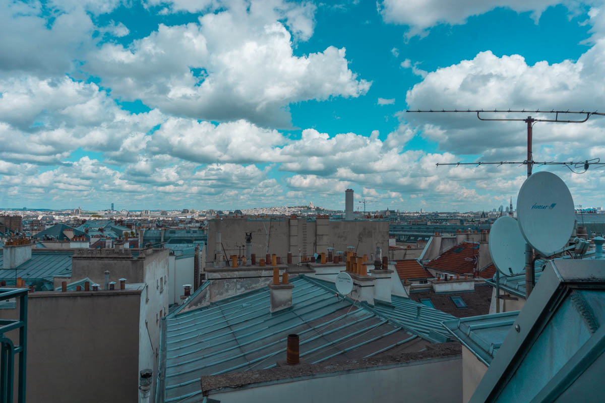 hotel le senat parigi vista sui tetti
