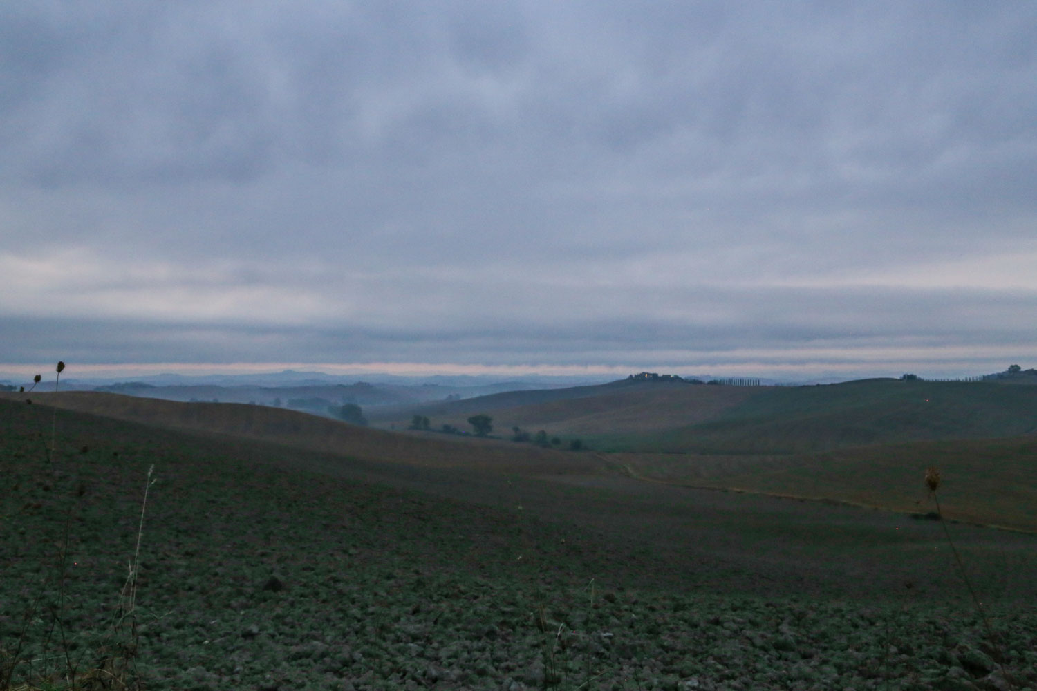 val d'orcia all'alba