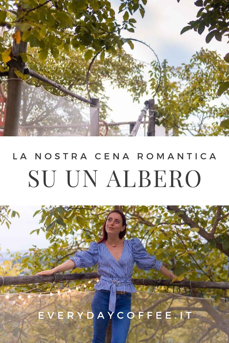 una romantica cena sull'albero in umbria