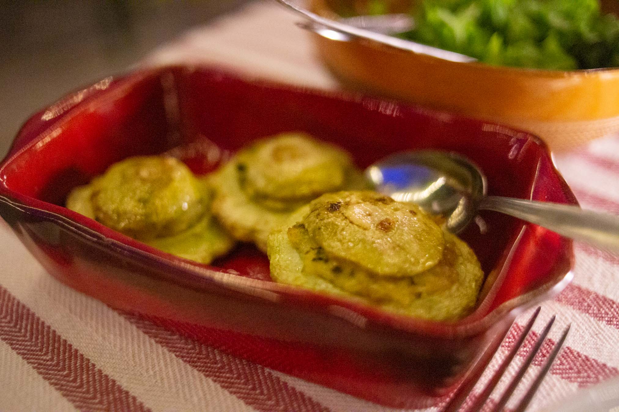 zucchine tonde ripiene al forno