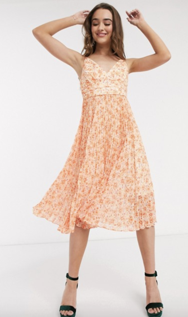 abito floreale midi