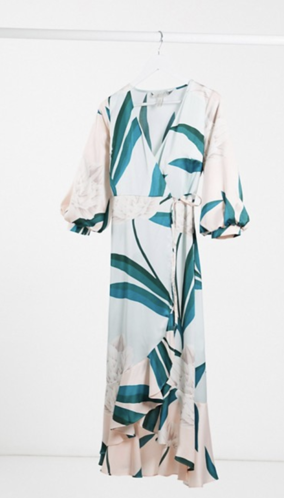 abito stampa tropicale