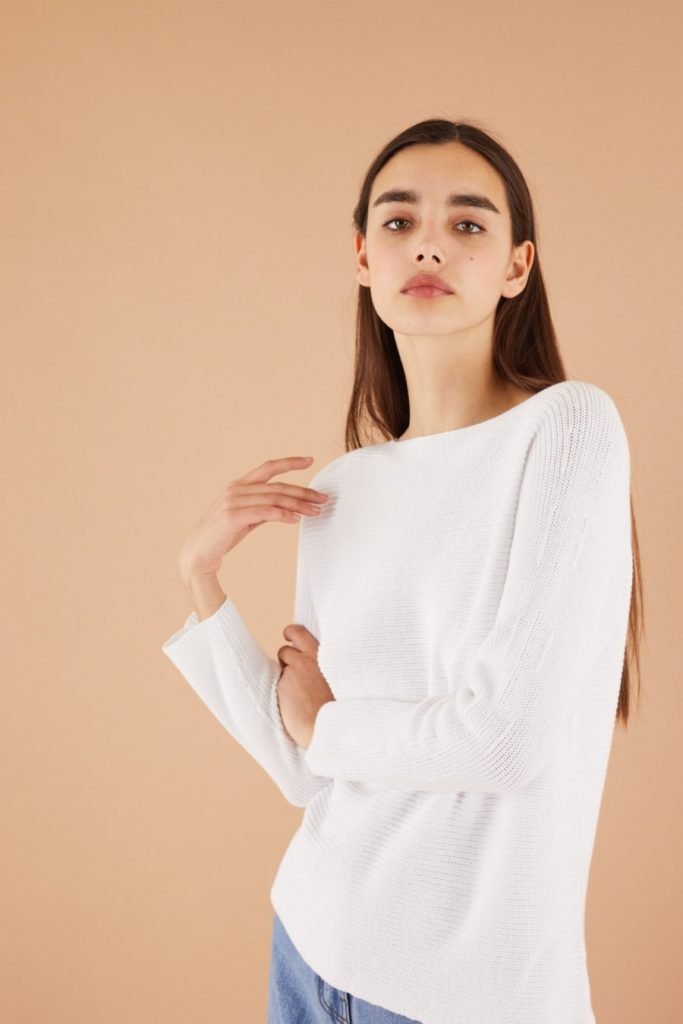 maglioncino a coste inglesi