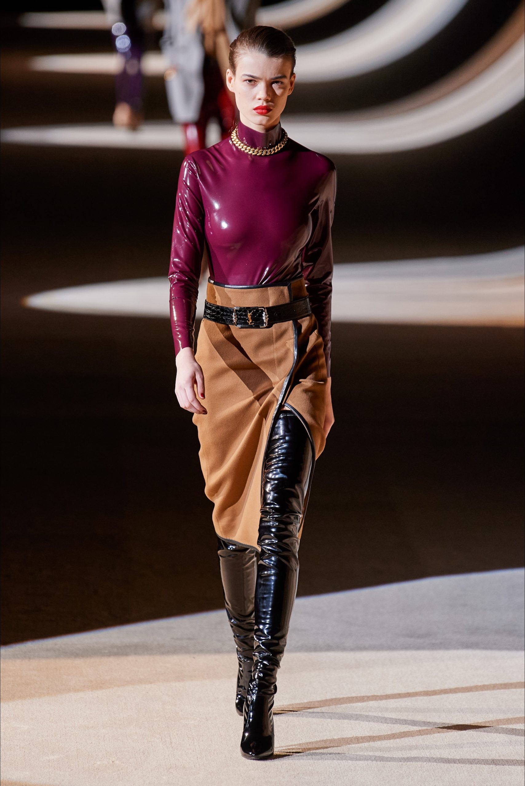 top latex saint laurent