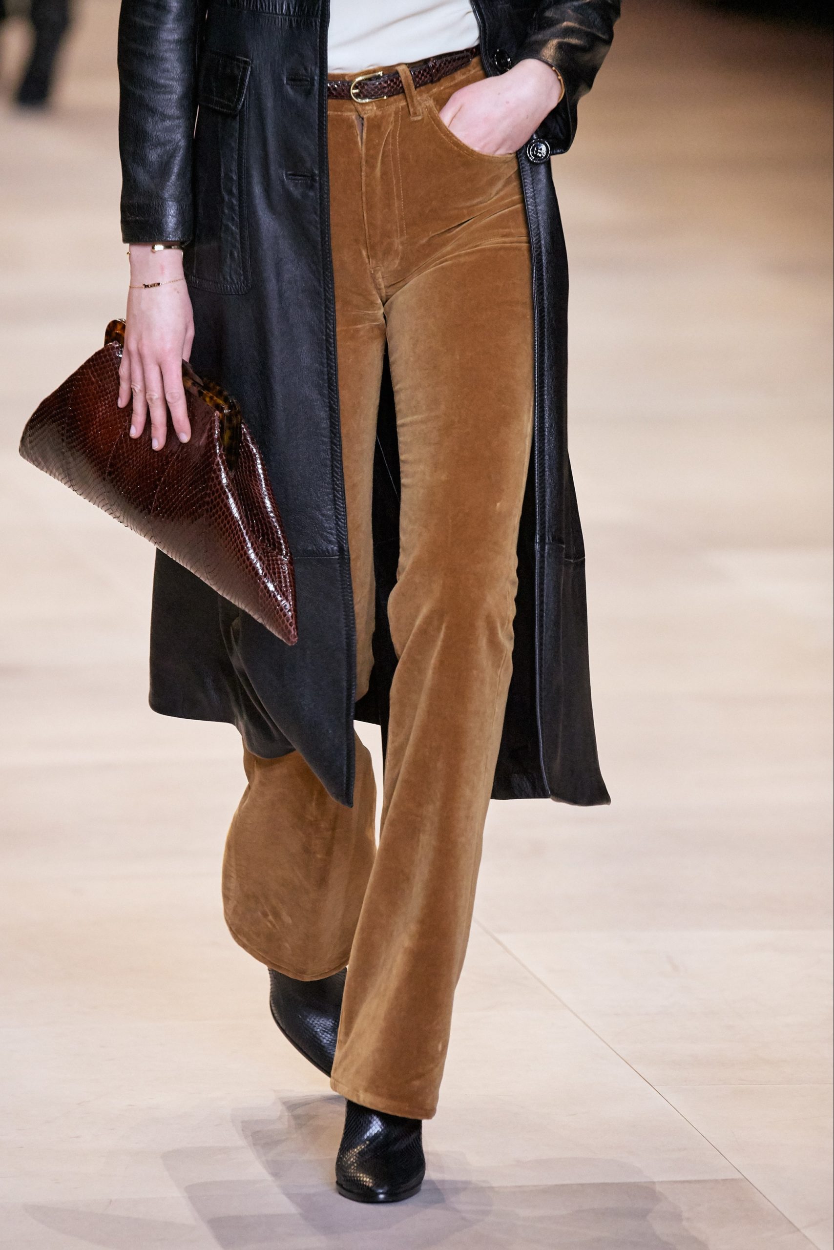 pantaloni in velluto celine