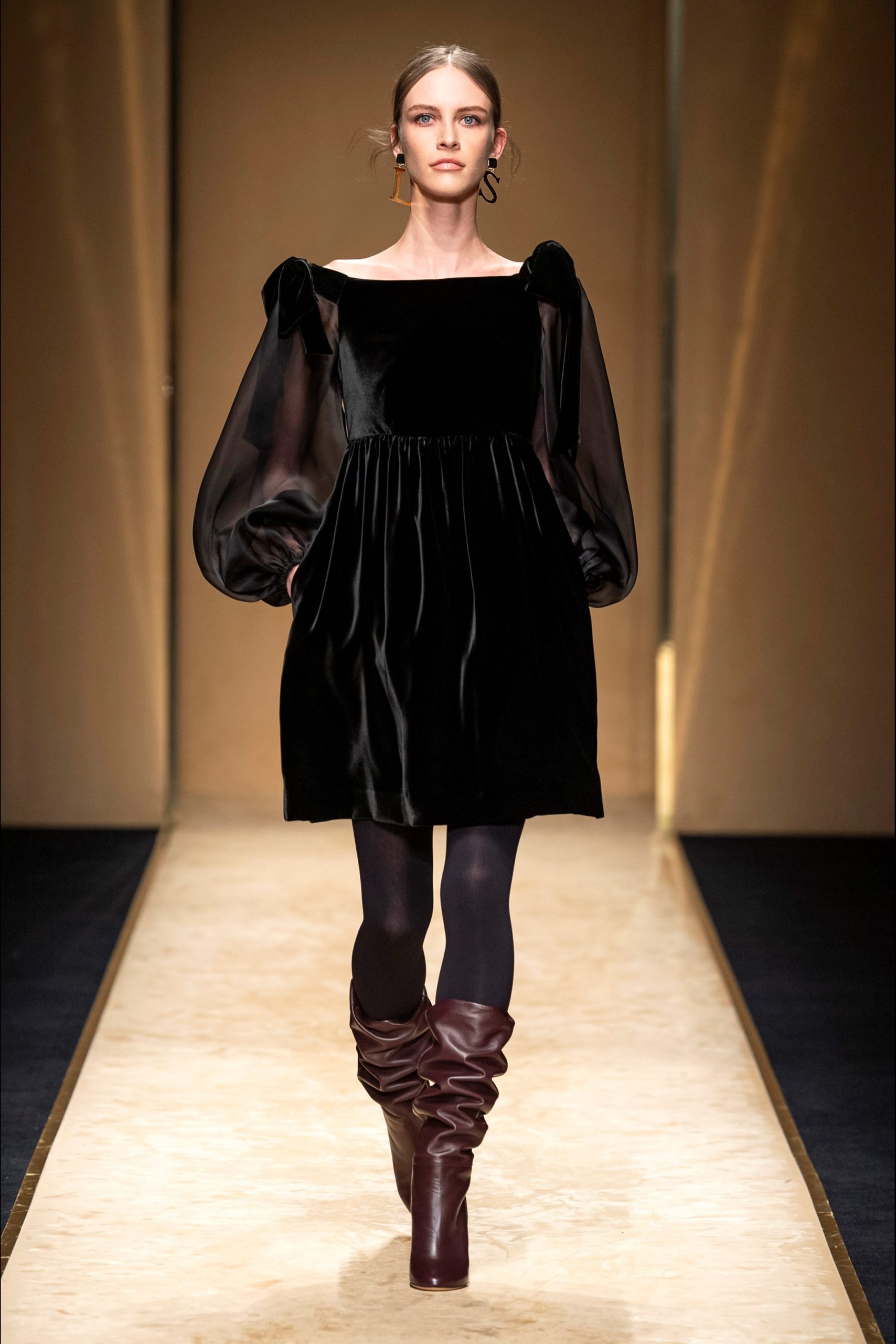 vestito in velluto luisa spagnoli