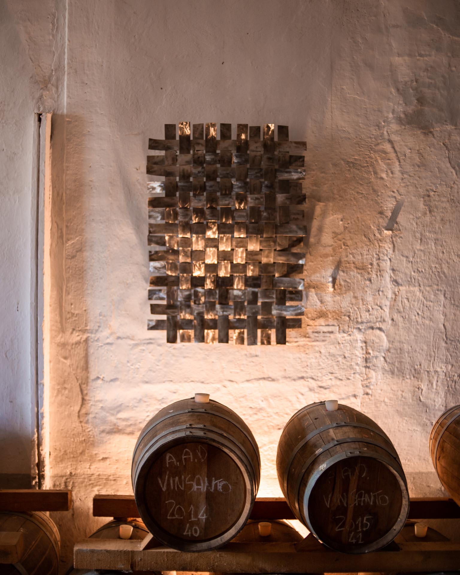 la cantina della Fattoria di bacchereto