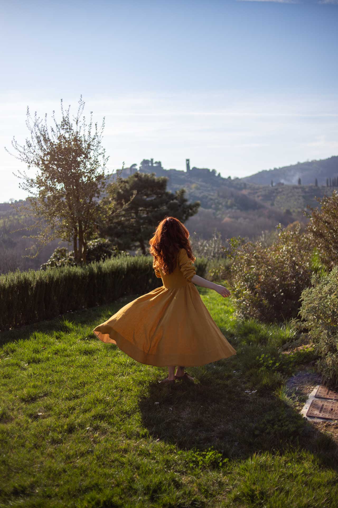 Agriturismo bio in Toscana, vista su buggiano